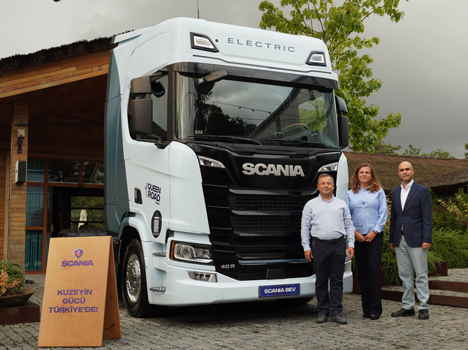 Elektrikli Scania 40R 8 Ülkede 3 Bin 300 Kilometre Yol Kat Etti